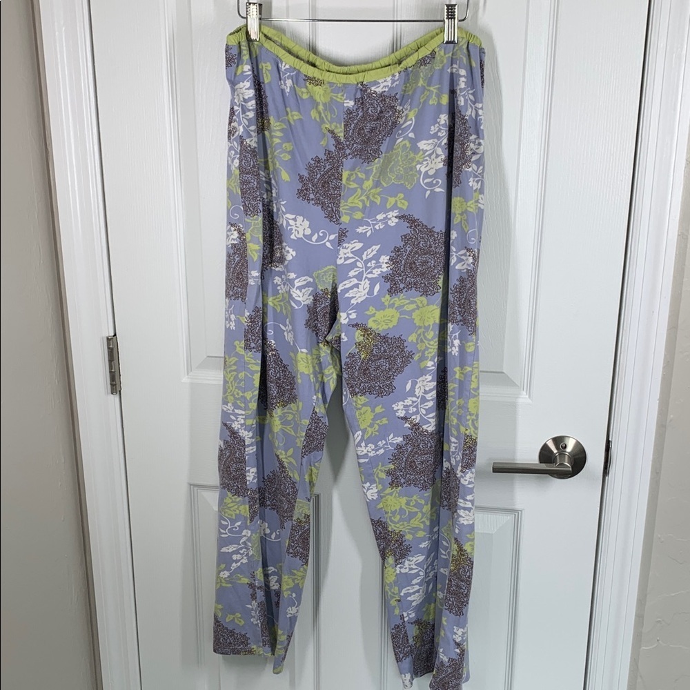 Travelsmith cotton pajama bottoms 100% cotton size XL